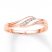 Diamond Ring 1/20 ct tw Round-cut 10K Rose Gold