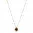 Le Vian Quartz & Diamond Necklace 1/8 ct tw 14K Strawberry Gold 18"