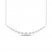 Diamond Fashion Necklace 1/4 ct tw Round-cut 10K White Gold 18"