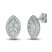 Diamond Earrings 3/4 ct tw Round-cut 10K White Gold