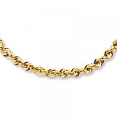 Rope Bracelet 14K Yellow Gold 8.5" Length