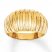 Ribbed Dome Ring 14K Yellow Gold