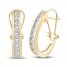 Diamond Hoop Earrings 1/2 ct tw 10K Yellow Gold