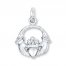 Claddagh Charm Sterling Silver