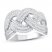 Diamond Fashion Ring 3/4 ct tw Round-cut 10K White Gold