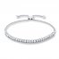 Diamond Bolo Bracelet 1/2 ct tw Round-cut Sterling Silver