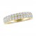 THE LEO Ideal Cut Diamond Anniversary Ring 1 ct tw 14K Yellow Gold