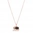 Le Vian Quartz & Diamond Elephant Necklace 14K Strawberry Gold 18"