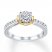 Diamond Engagement Ring 1/2 ct tw Round-cut 10K Two-Tone Gold