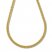 Hollow Curb Chain Necklace 10K Yellow Gold 16"