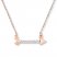 Arrow Necklace 1/20 ct tw Diamonds 10K Rose Gold