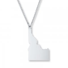 Idaho State Necklace Sterling Silver