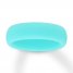 Light Blue Silicone Women's Wedding Band