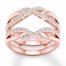 Diamond Enhancer Ring 3/8 ct tw Round-cut 14K Rose Gold