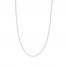 20" Singapore Chain 14K White Gold Appx. 1mm