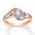 Diamond Promise Ring 1/4 ct tw Round-cut 10K Rose Gold