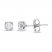 Radiant Reflections 1/2 ct tw Diamonds Round-cut 10K White Gold Solitaire Earrings