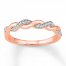 Diamond Anniversary Band 1/10 ct tw Round-cut 10K Rose Gold