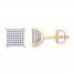 Men's Diamond Earrings 1/2 ct tw Round-Cut 10K Yellow Gold