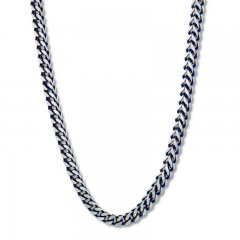 Men's Foxtail Chain Necklace Stainless Steel 30"