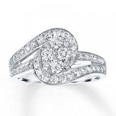 Diamond Engagement Ring 1 ct tw Round-cut 14K White Gold