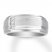 Men's Diamond Wedding Band 1/10 ct tw Round-cut 10K White Gold