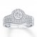 Diamond Bridal Set 3/4 ct tw Round-cut 14K White Gold