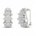 Lab-Created Diamonds by KAY Hoop Earrings 2 ct tw 14K White Gold