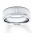 Men's Wedding Band Cross & Lord's Prayer Stainless Steel 8mm