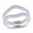 THE LEO Ideal Cut Diamond Enhancer Band 3/4 ct tw 14K White Gold