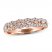 Adrianna Papell Diamond Anniversary Ring 1/3 ct tw Round-cut 14K Rose Gold