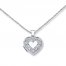 Heart Locket Necklace Sterling Silver