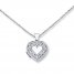 Heart Locket Necklace Sterling Silver