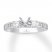 Tolkowsky Diamond Ring Setting 1/5 ct tw 14K White Gold