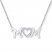 Diamond Mom Necklace 1/20 ct tw Round-cut Sterling Silver