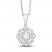 Neil Lane Diamond Necklace 1/3 ct tw Round-cut 14K White Gold 19"