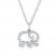 Elephant Necklace 1/10 ct tw Diamonds Sterling Silver