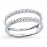 Diamond Enhancer Ring 1/2 ct tw Round-cut 14K White Gold