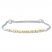 Diamond Bolo Bracelet 1/15 ct tw Sterling Silver/10K Gold