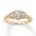 Diamond Engagement Ring 1-1/6 ct tw Round-cut 14K Yellow Gold