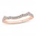 Diamond Wedding Band 1/4 ct tw Round-cut 14K Rose Gold