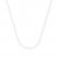 Bead Chain Necklace 14K White Gold 16" Length