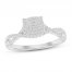 Diamond Promise Ring 1/6 ct tw Round-cut 10K White Gold