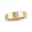 Men's Diamond Wedding Band 1/4 ct tw Round-cut 10K Yellow Gold