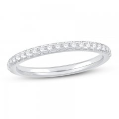 Diamond Wedding Band 1/4 ct tw Round-cut 14K White Gold