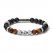 Bulova Beaded Tiger's Eye Bracelet 9"