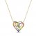 Le Vian Multi-Stone Heart Necklace 14K Honey Gold 17"