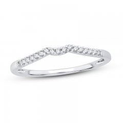 Diamond Wedding Band 1/15 ct tw Round-cut 14K White Gold