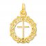 Cross Charm 14K Yellow Gold