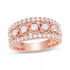 Diamond Anniversary Band 1 ct tw Round-cut 10K Rose Gold